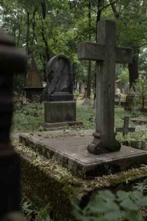 close up of a grave